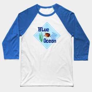 T-Shirt Blue Ocean Baseball T-Shirt